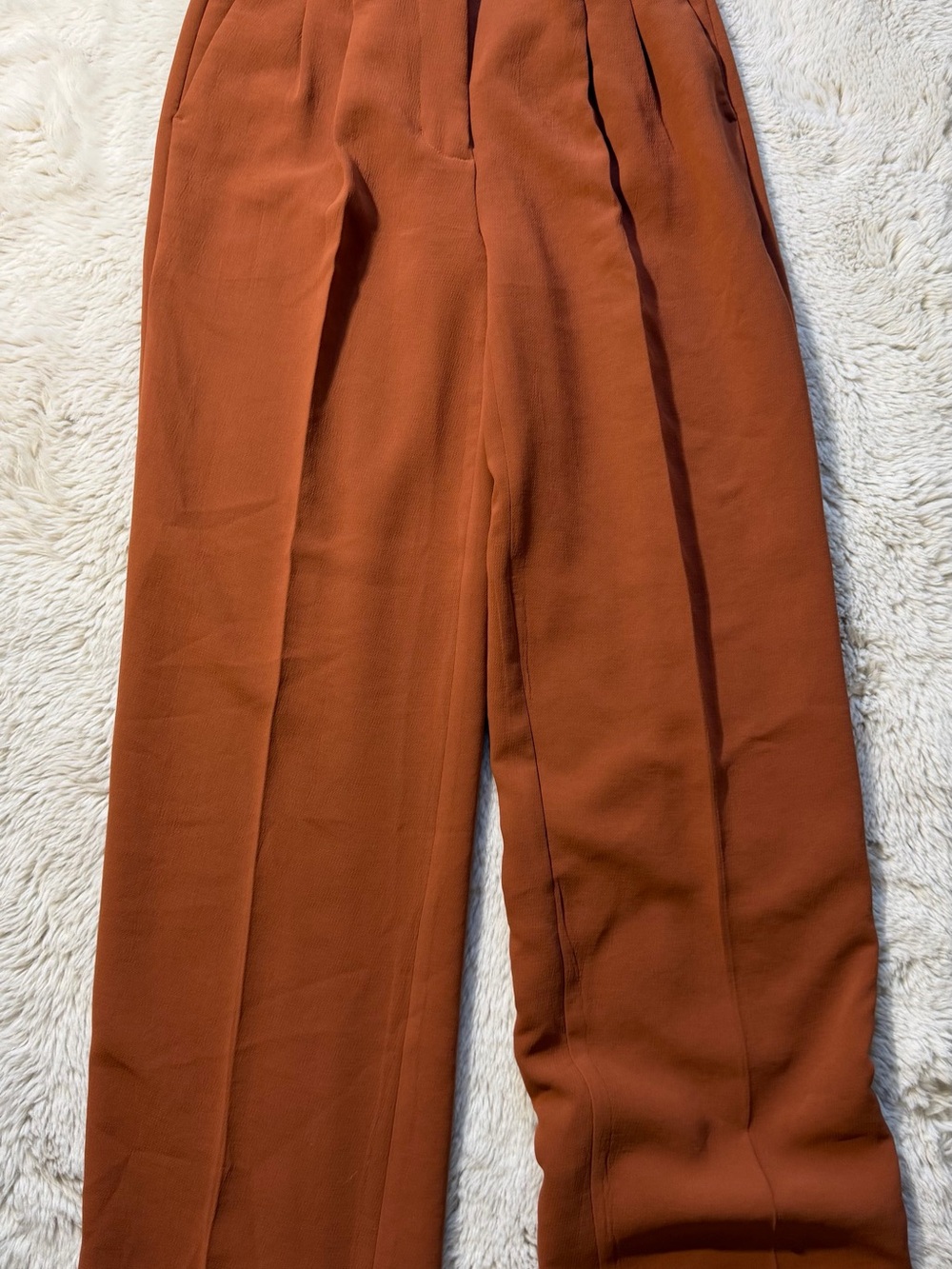 Alfred Rust-Brown Tailored Effortless Pant